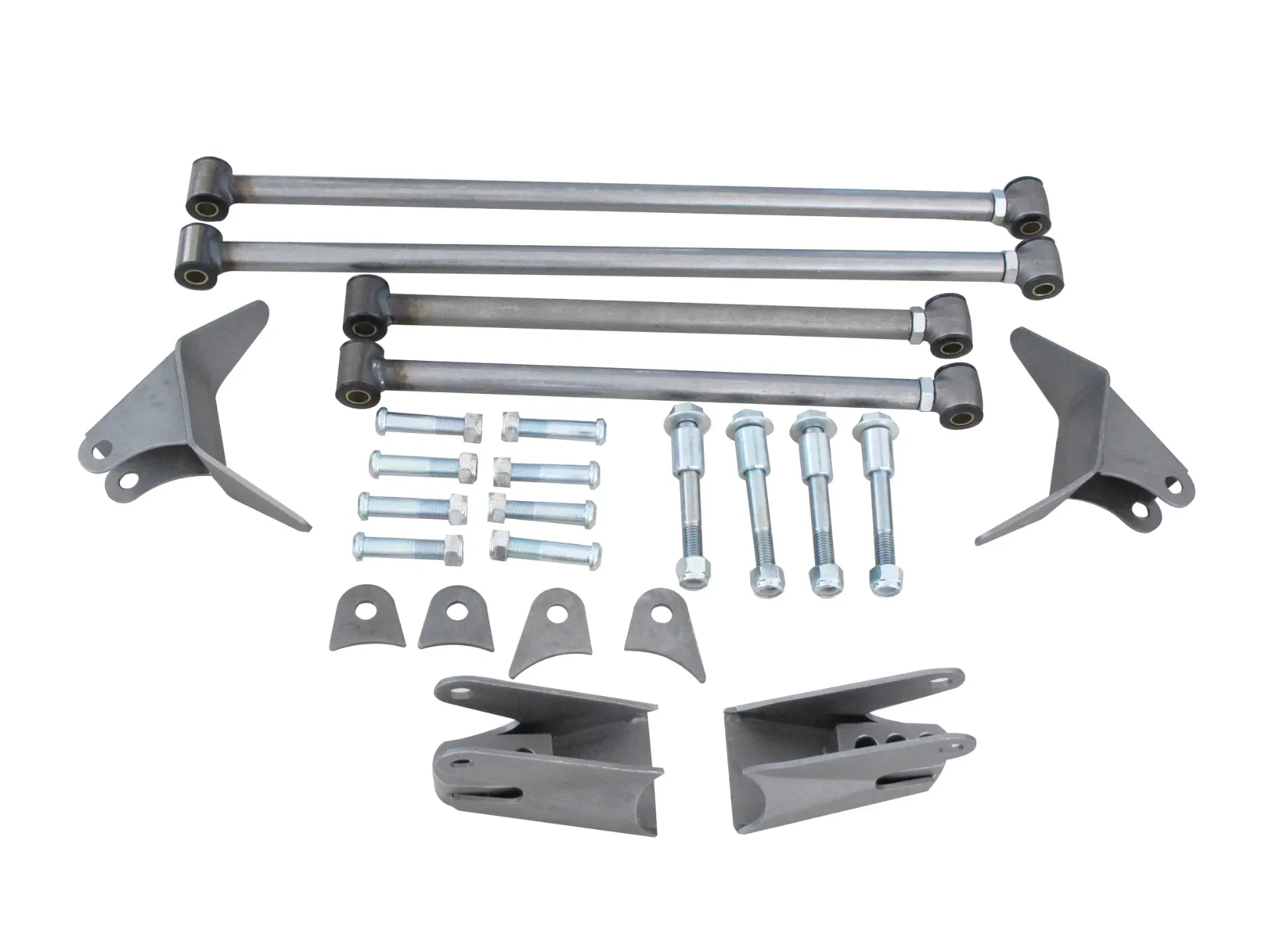 [C25015] 1928-40 Ford Triangular Rear 4-Bar Kit - Raw (Stainless Steel)