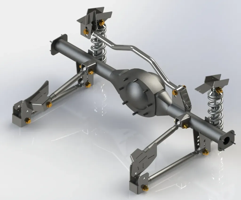 1967-1976 4-Link MOPAR A-Body Parallel Coilover Rear Suspension System (Except DUSTER / DEMON)