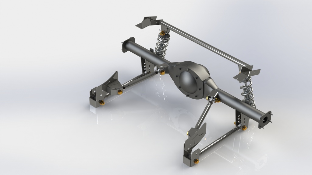 [CFS-RS-5435D] 1971-72 Dodge Demon / 4-Link MOPAR A-Body Triangulated Coilover Rear Suspension System