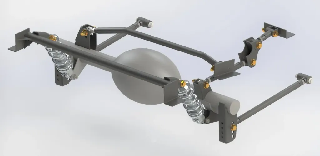 1970-74 MOPAR E-Body 4-Link Triangulated Coilover Independent Rear Suspension System