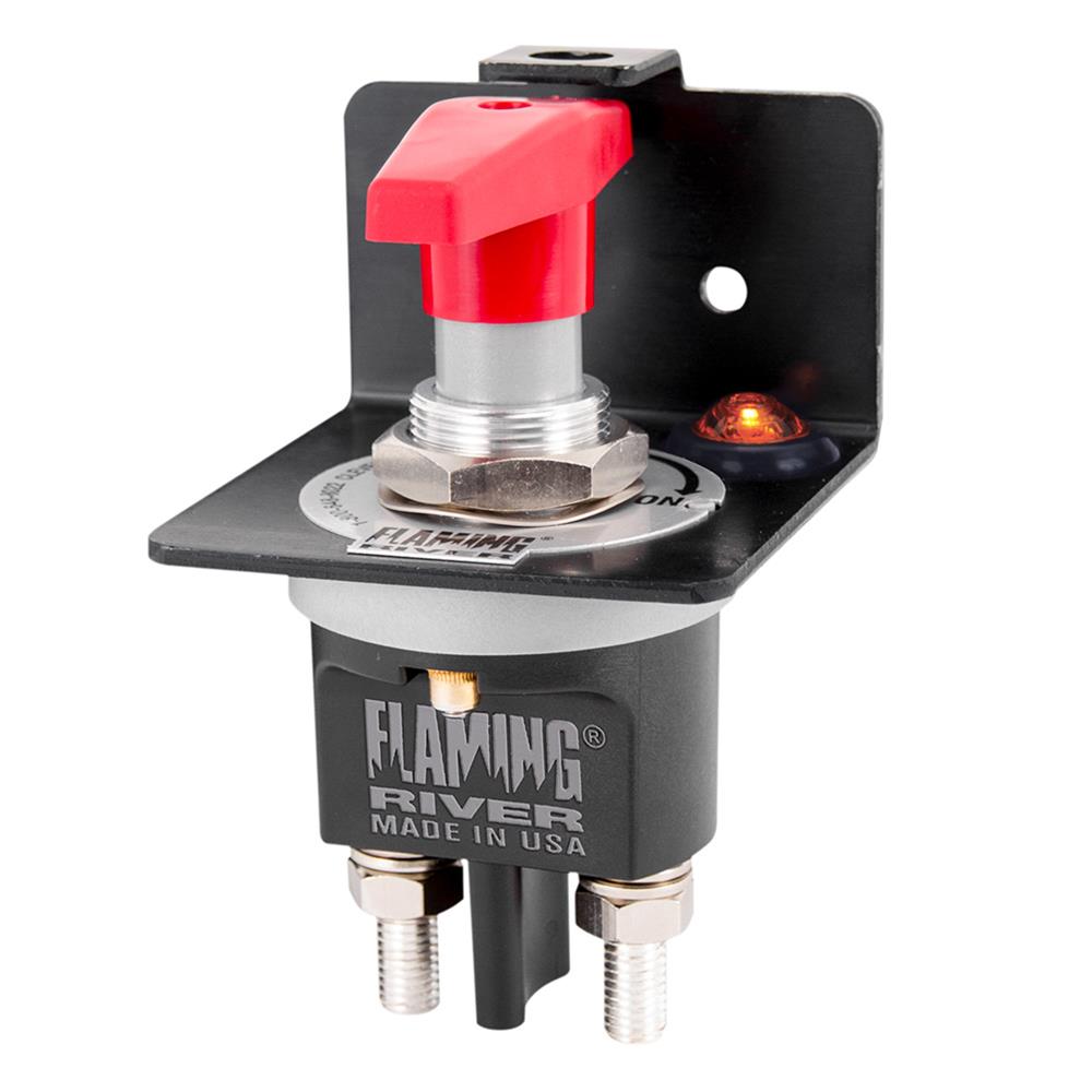 [FR1046LED2] Battery Disconnect: The Big Switch 500 With Lockout Bracket with LED 12V/16V/24V