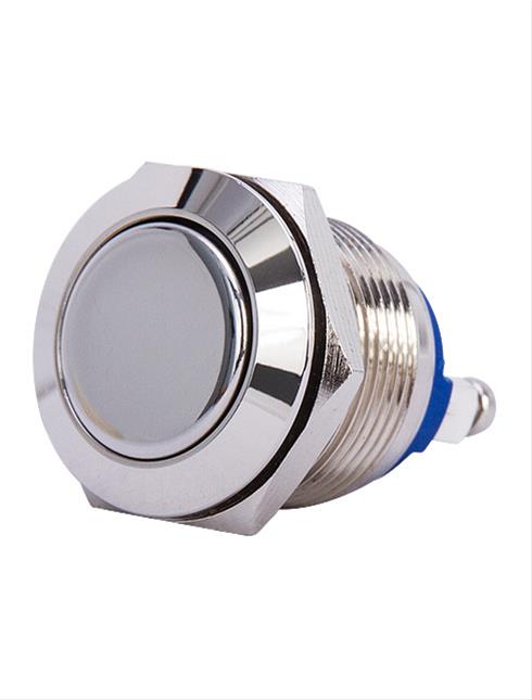 [FR1301] Stainless Steel Push Button Switch Flat