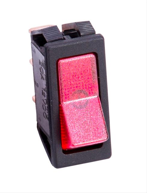 [FR1303] Illuminated Rocker Switch Red