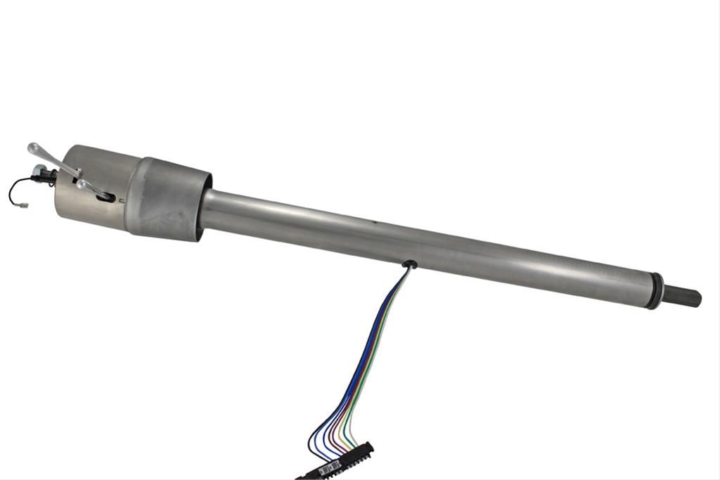 [FR20005.57] Floorshift Tilt Column: 2 in dia; Tri.5 Steel 1957 Chevy Mill Finish