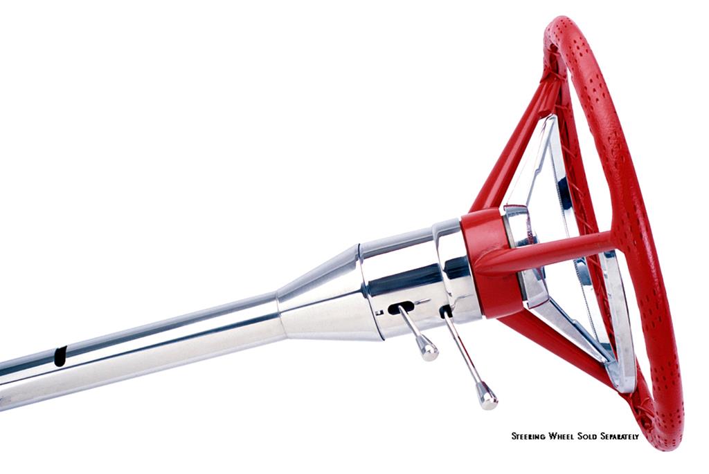 [FR20009] Floorshift Tilt Column: Thunderbird 55-57 Mill Finish Aftermarket sw (incl. shaft adapter)