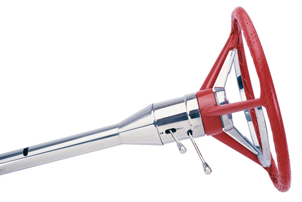 [FR20009OESS] Floorshift Tilt Column: Thunderbird 55-57 Polished Original sw (incl. shaft adapter)