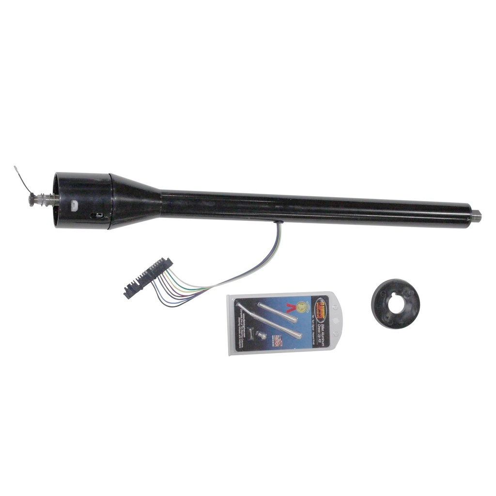 [FR2000MU2BK] Direct Fit Floorshift Tilt Column: Mustang 67-70 (Original Strg Wheel) Black Finish