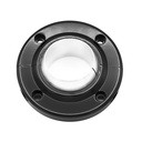 Floor Mount: 2 in. Dia. Black Powdercoat