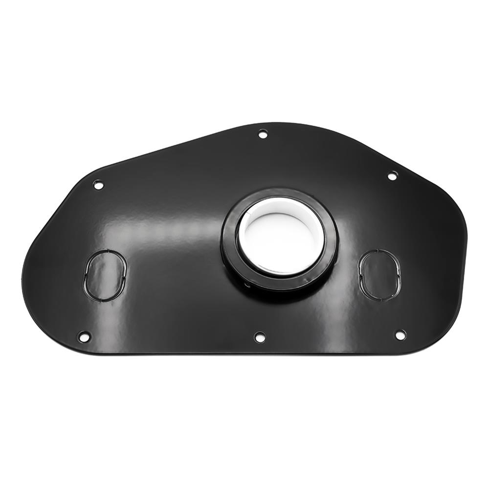 [FR20101F1BK] Floor Mount Swivel: Ford Truck 53-56 w/knockout for original brake/clutch Blk