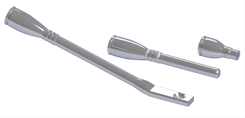 [FR20121PL] Steering Column Access: Machined style.cut design billet aluminum dress up kit . polished