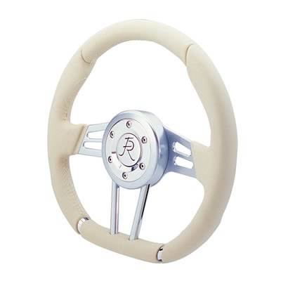 [FR20130LT] Steering Wheel: D-Shaped 13.8 inch Light Tan