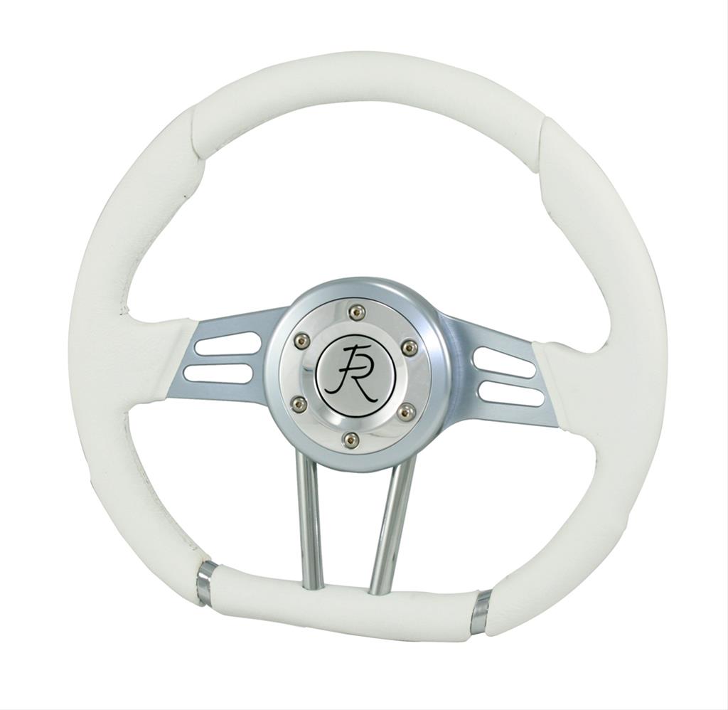 [FR20130WH] Steering Wheel: D-Shaped 13.5 inch White