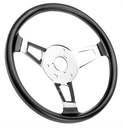 Steering Wheel Tuff Wheel New Leather Design Black Alum Spoke POL