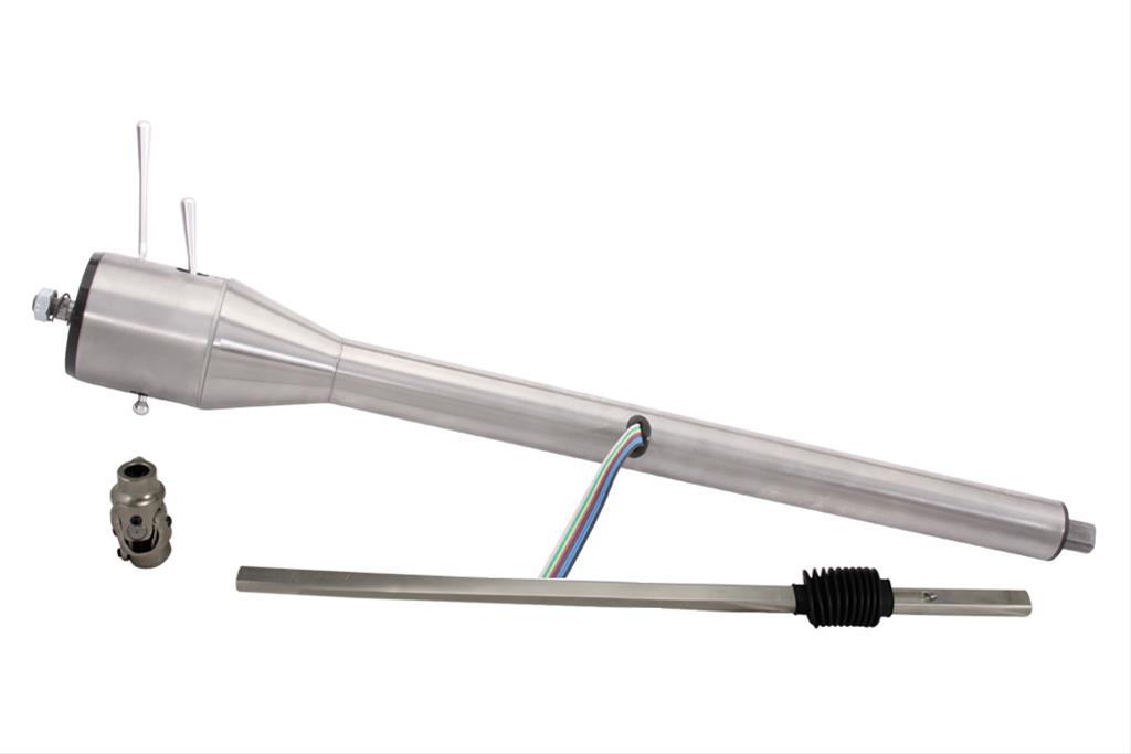 [FR21000P1] Direct Fit Floorshift Tilt Column:  C/K 10 60-66 Early Power Mill Finish