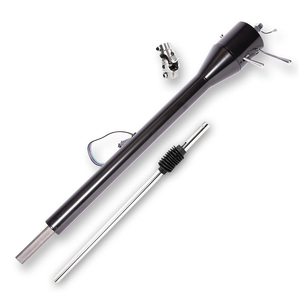 [FR21000P2.BK] Direct Fit Floorshift Tilt Column: GMC 60.66 Floorshift Tilt Column: Late Power Black Finish