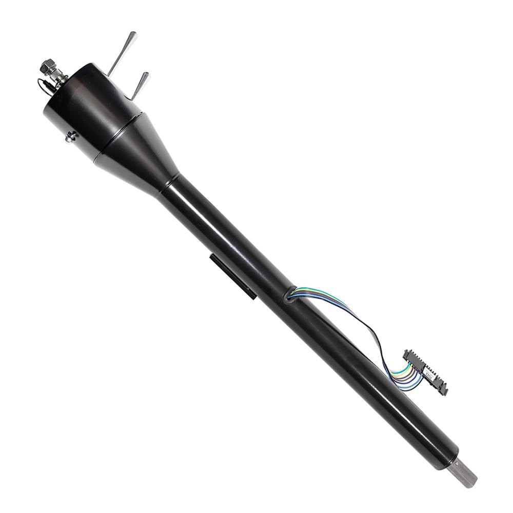 [FR21025CBK] Floorshift Tilt Column: 1966-69 Mopar Floorshift Tilt Column B-Body MF w/o Slip Shaft & U-Joint Black Powdercoat