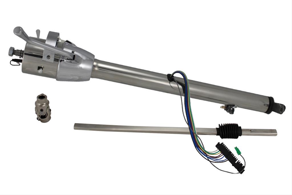 [FR21100P2SS] Columnshift Tilt: 60-66 Chevy/GMC C/K10 C/K20 GS Late Pwr Box Polished Column