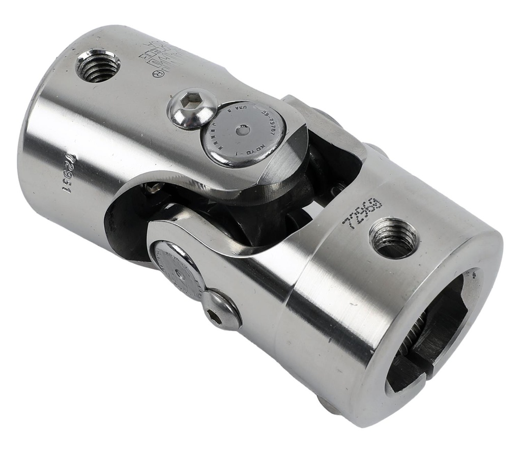 [FR2717.2PL] Stainless Steel Pinch Bolt U.Joint: 3/4" DD x 1" DD PB Polished Finished