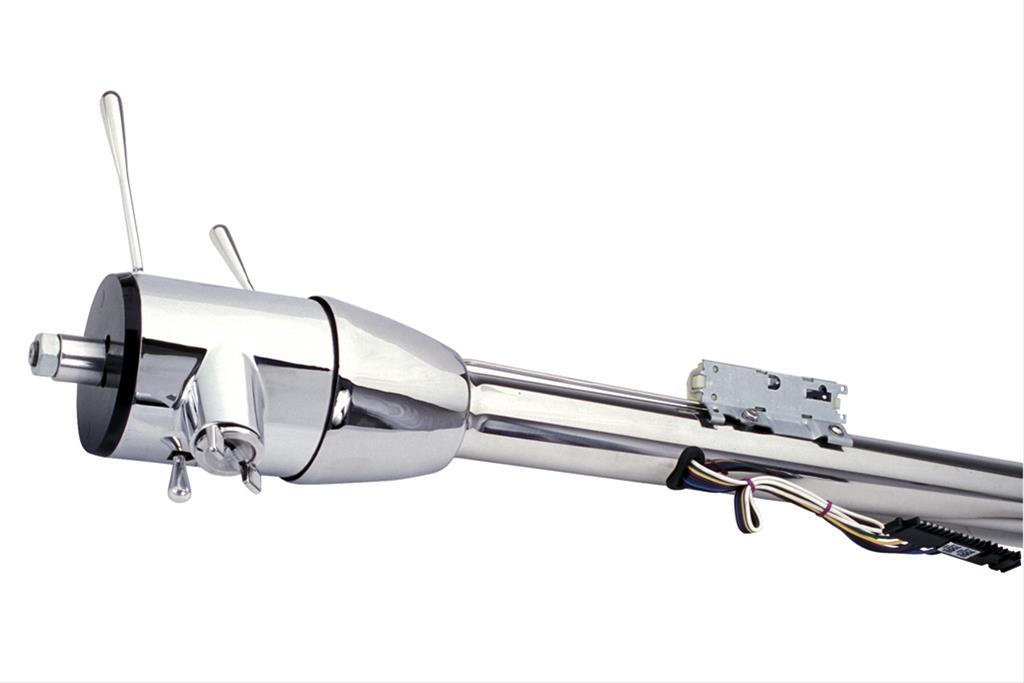 [FR30002.28SS] GM Key Classic Bell Floorshift Column: 1”.48, 28" length, Polished