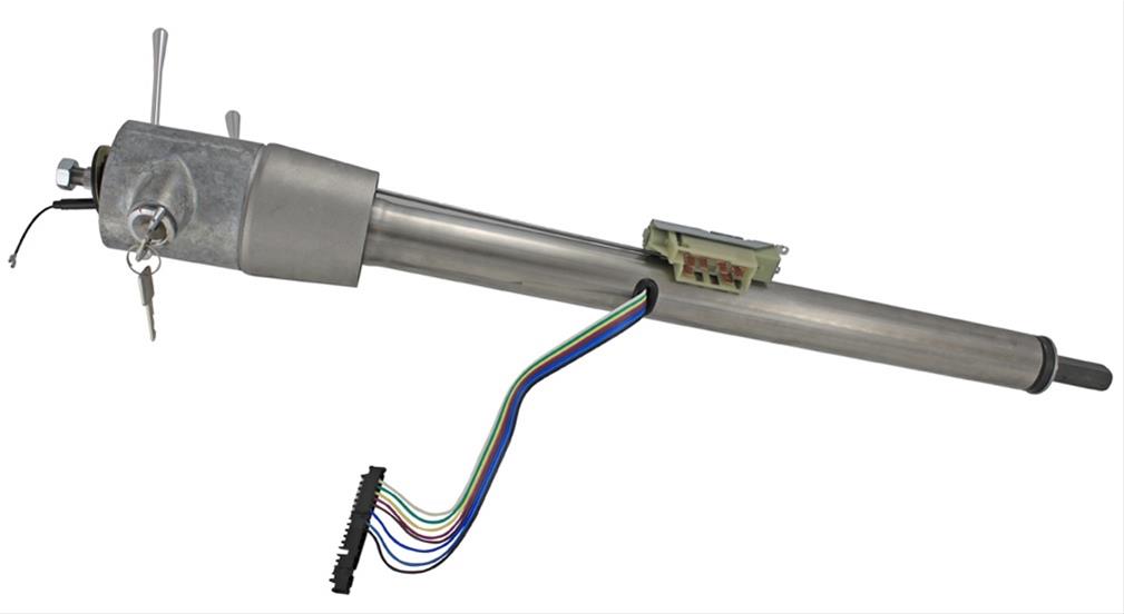 [FR30006] Direct Fit GM Key Floorshift Tilt Column C10 73-87: Mill Finish, with Key 1 DD