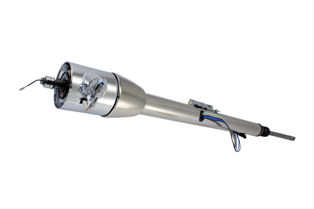 [FR30012CPSS] Steering Mopar Key Tilt Column: 1970-78 Mopar Tilt Key Column Power MF B-Body Polished Stainless