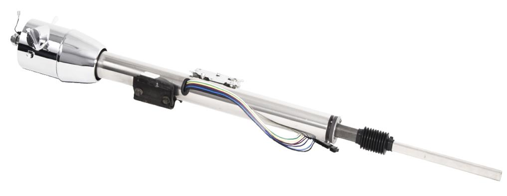 [FR30013CPSS] Steering Mopar Key Tilt Column: 1970-74 Mopar Tilt Key Column Power MF E-Body Polished Stainless