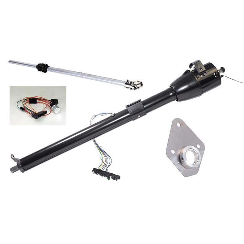 [FR30017KTFBK] Columnshift: 1966-71 Bronco Ford SW Spline Black Powdercoat Finish