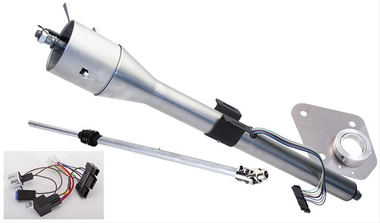 [FR30018KTBK] FloorShift Column: 1966-71 Bronco Kit  Black Powdercoat