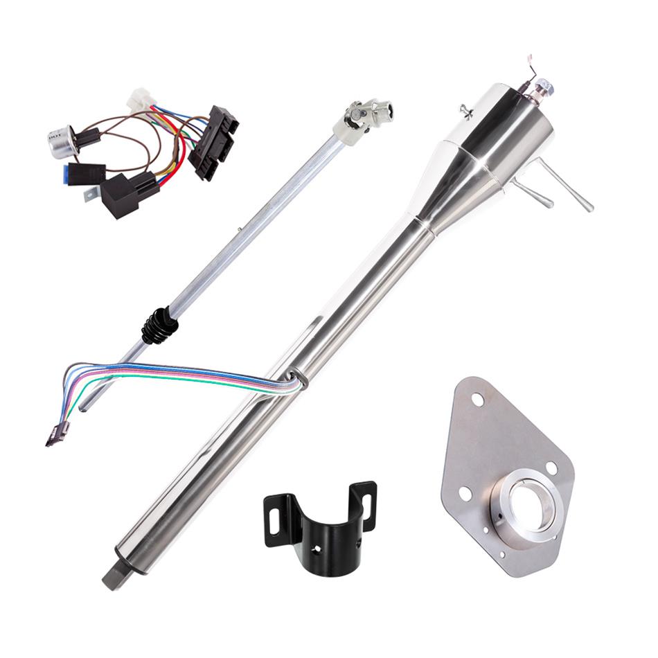 [FR30018FKTSS] FloorShift Column: 1966-71 Bronco Kit  Polished Finish