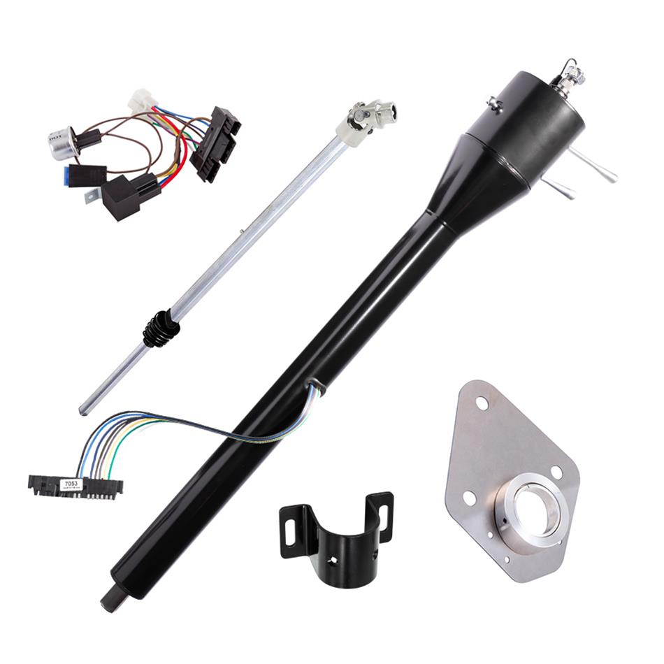 [FR30018FKTBK] FloorShift Column: 1966-71 Bronco Kit  Black Powdercoat