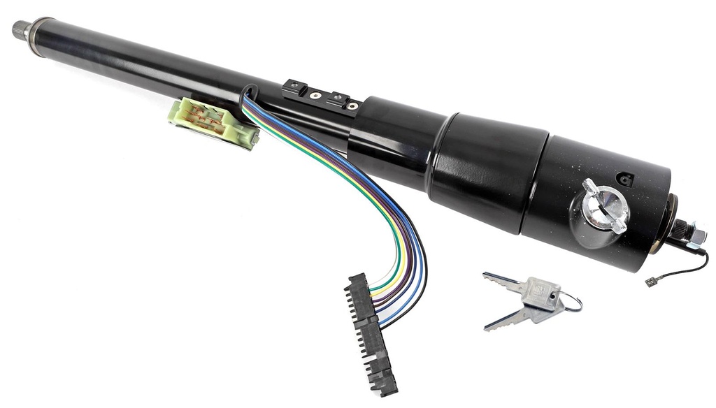 [FR30019BK] Floorshift Column: 1979-86 Jeep CJ  Key Column Black Powdercoat