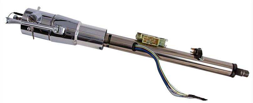 [FR30104BK] Caprice/Impala Column Shift Column: with Ignition Key, Black Powdercoat