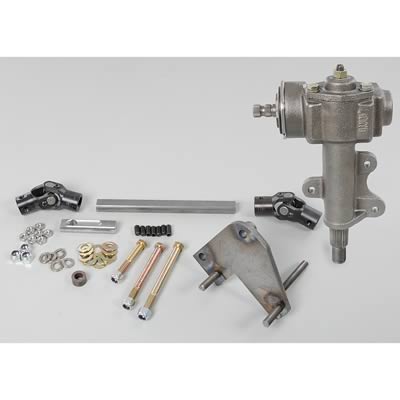 [FR302BX] Steering Box: Nova 1962-67 Quick Ratio Box and Mounting Plate Only*