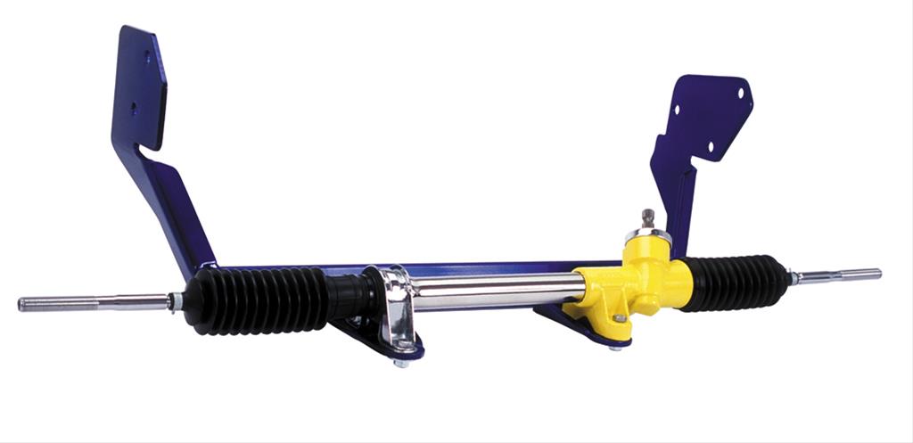 [FR309KTPL] Rack and Pinion Kit: Chevy 55-56 Mnl R/P Cradle System w/Column Shift Polished Column