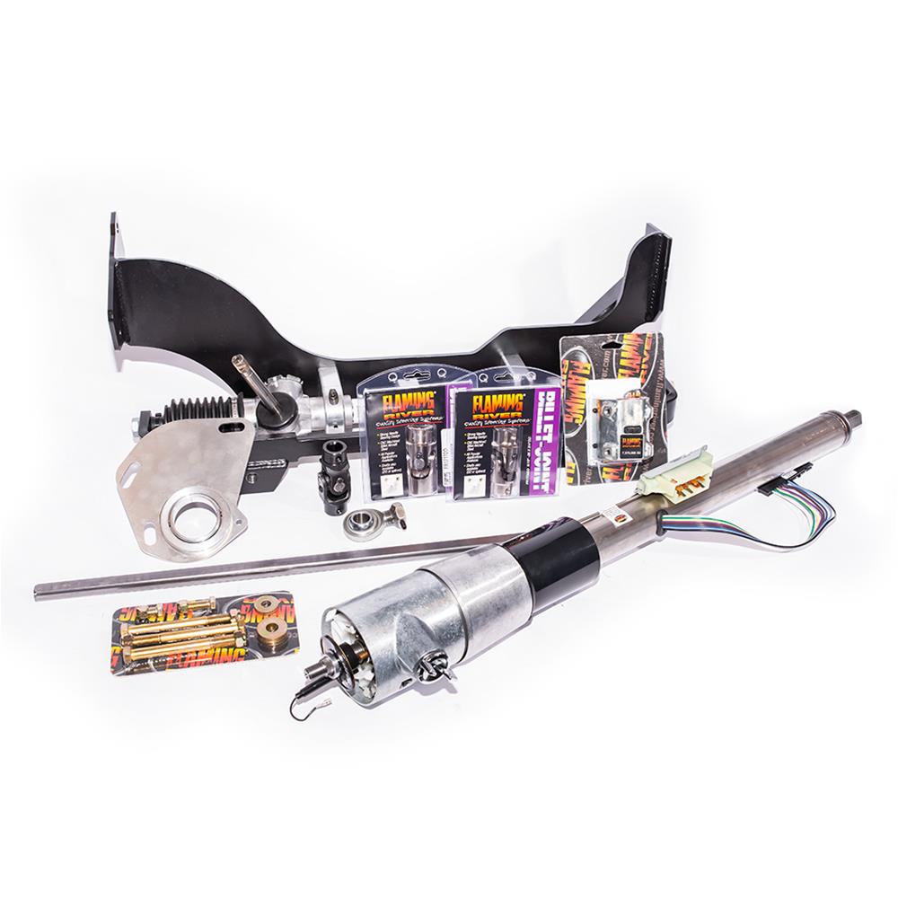 [FR316KTMN] Rack and Pinion Kit: Camaro 70-81 Camaro Manual w/Key Tilt Mill Finish Column