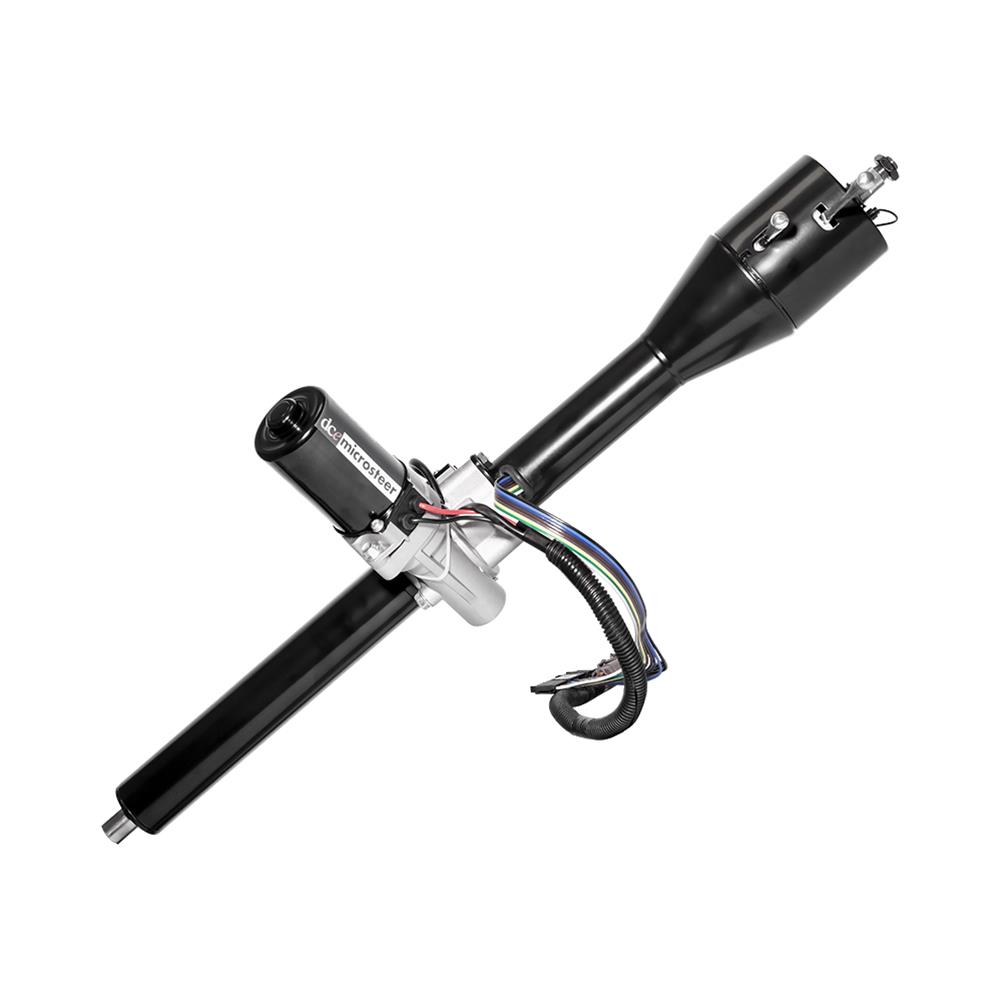 [FR40200M65BK] Tilt Column 65-66 Mustang Column with integrated Microsteer - Black Powder Coat Column