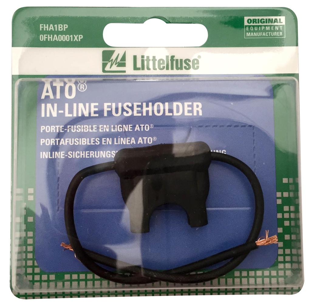 [FR80008] Holder . ATO Inline 16AWG 20A, 1pc Card