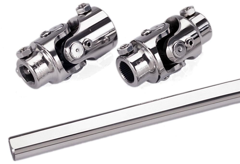Universal Joint Kit: SS 1" DD Column, 3/4.30 Box w/ 22" DD Shaft Polished