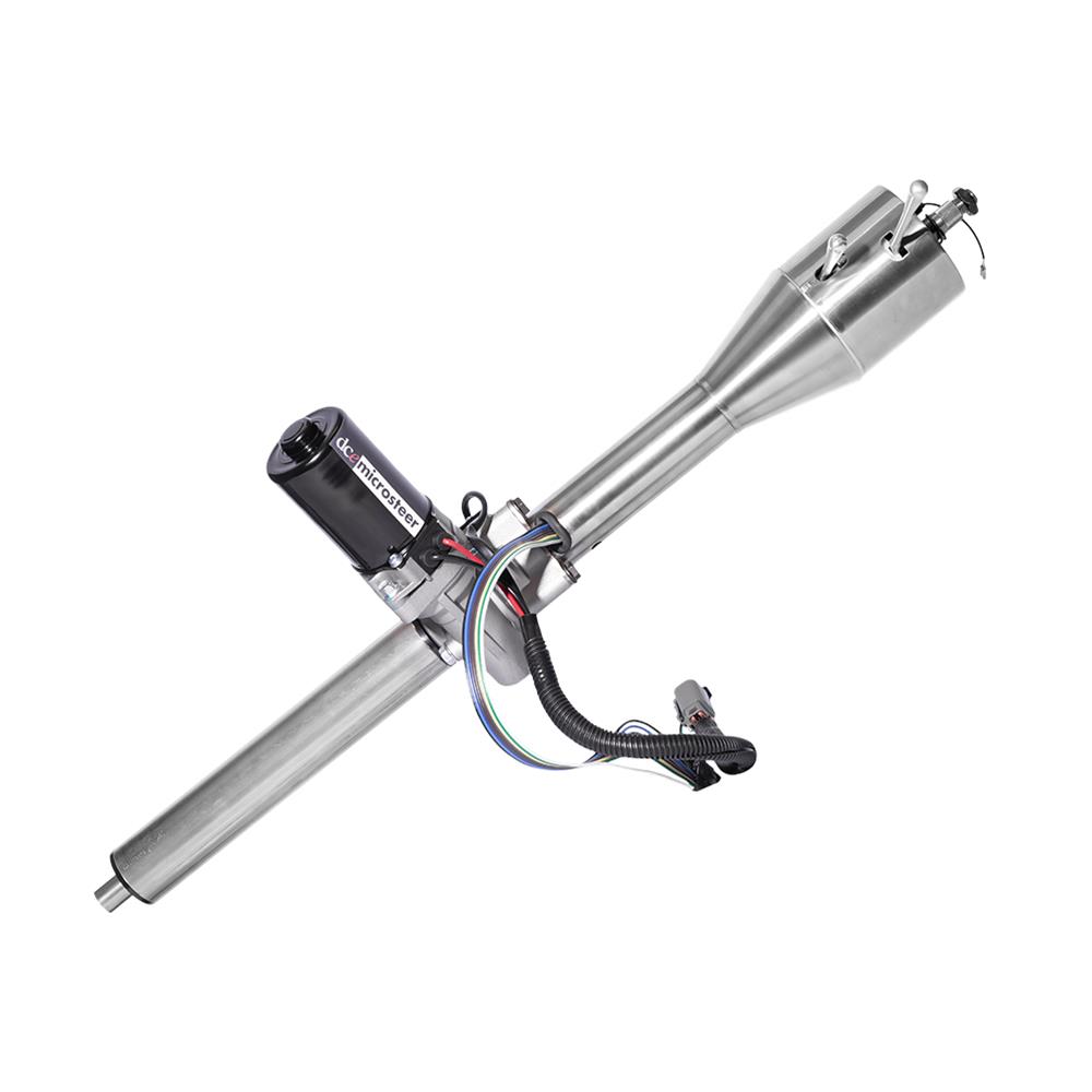 [FR40200M65] Tilt Column 65-66 Mustang Column with integrated Microsteer - Mill Finish Column