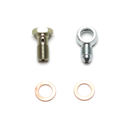 [220-13674] Fitting Kit, -3 Male w/ 3/8-24 Banjo Bolt (For Banjo Outlet Master Cylinders)