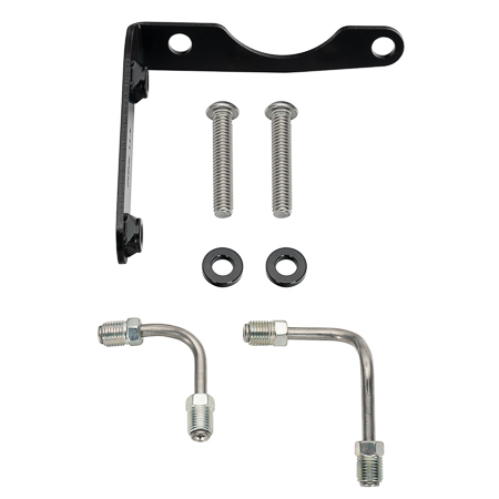 [220-17801] Mopar Tandem Compact Master Cylinder to Prop Valve Bracket R/H & Line Kit
