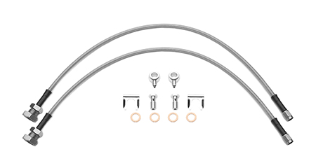[220-15868] Flexline Kit, D52 Caliper 22" w/ Banjo 10mm -3/8-24,  5/8-26 Bulkhead