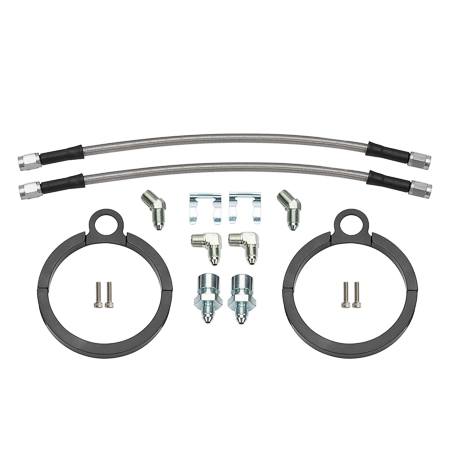 [220-17289] Flexline Kit,  -3, 3/8-24 IF, 90 Degree,Clamp for 3" Axle tube.